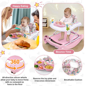 Pawtong activity center with toys stimulates senses during playtime.