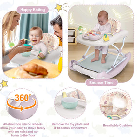 Pawtong 5-in-1 walker with toys and music for engagement.