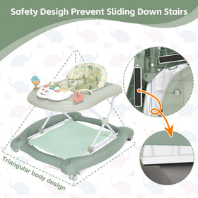 Pawtong push-walker handle aiding early independent mobility