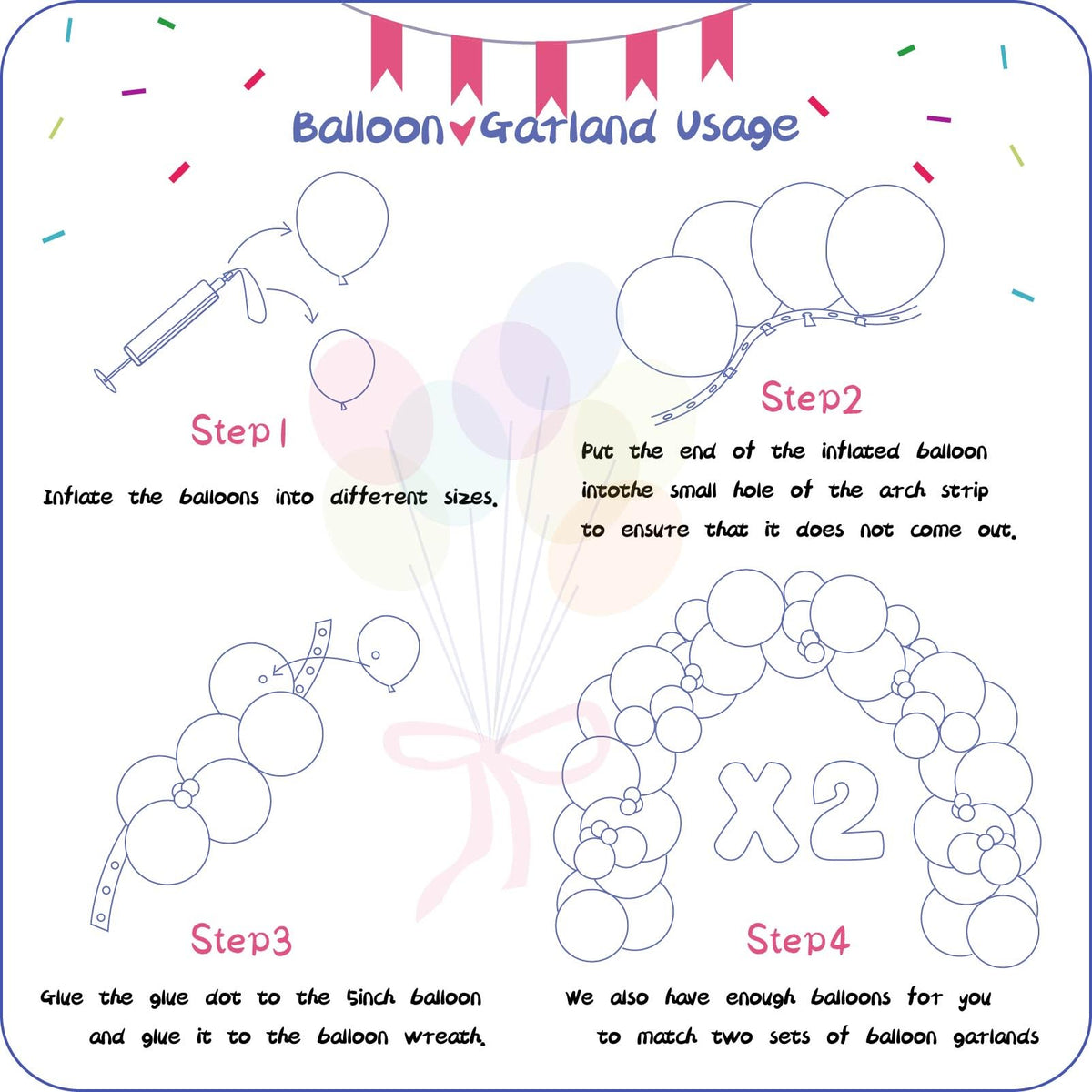 PAXILE pastel 10-inch balloons for versatile garland designs.
