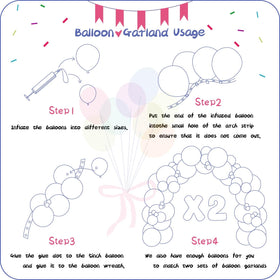 PAXILE pastel 10-inch balloons for versatile garland designs.