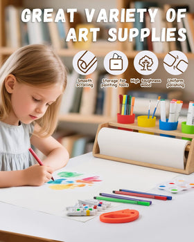 Payarma blank and patterned paper rolls for varied drawing surfaces