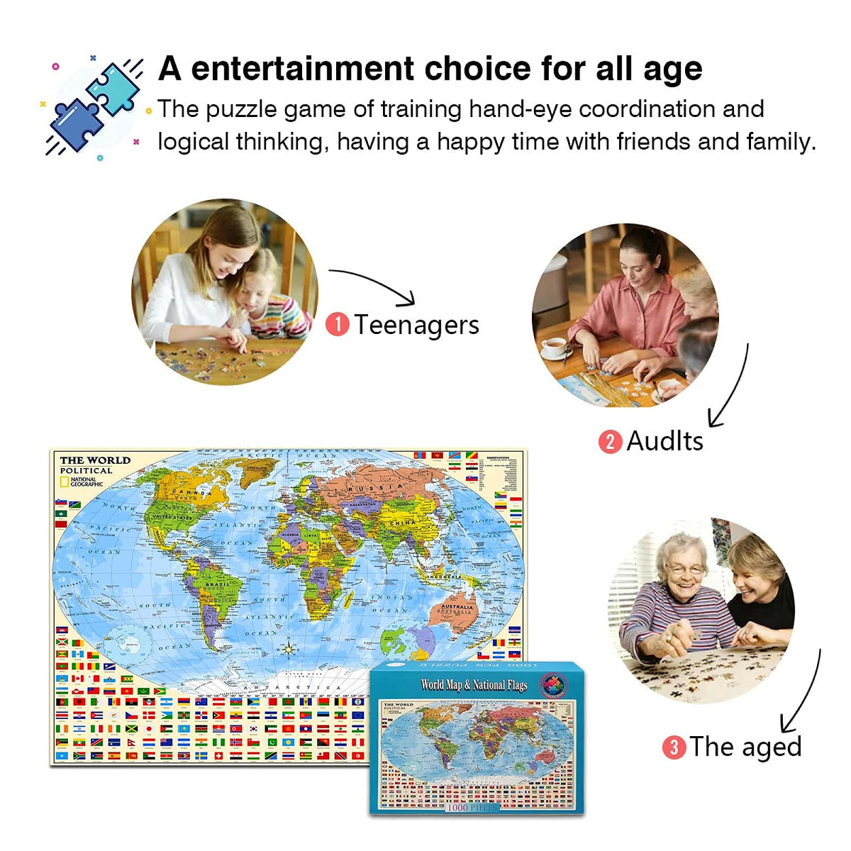 PAYOHTO educational toy supports geography learning through interactive play.