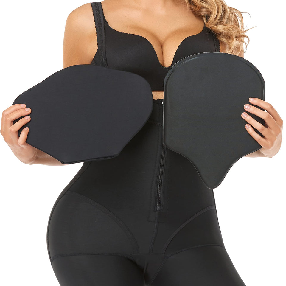 PAZ WEAN ab boards front view showing abdominal support after liposuction