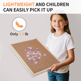 PAZIONMI small puzzle board compact size fits on desks or couches.