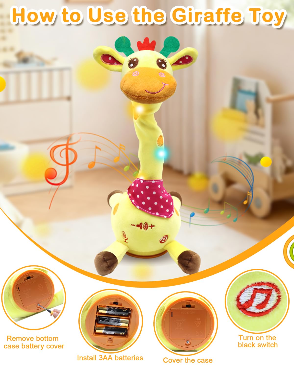 Pbooo giraffe toy gift-ready packaging inspires birthdays and holidays
