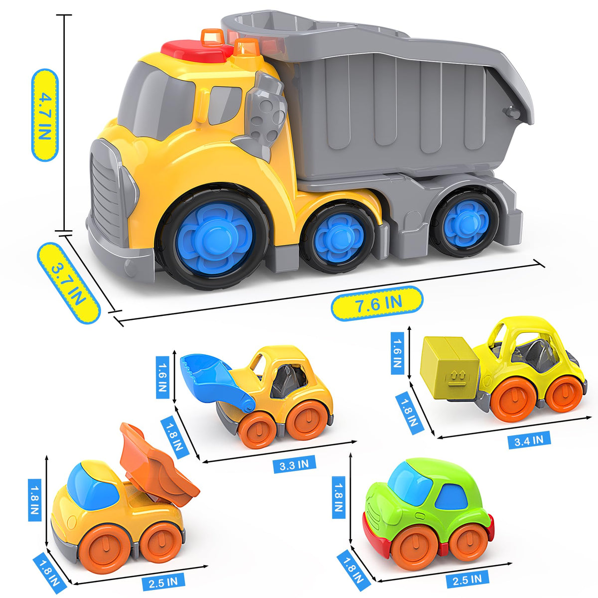 P&C dump truck tailgate action highlights realistic handling in play