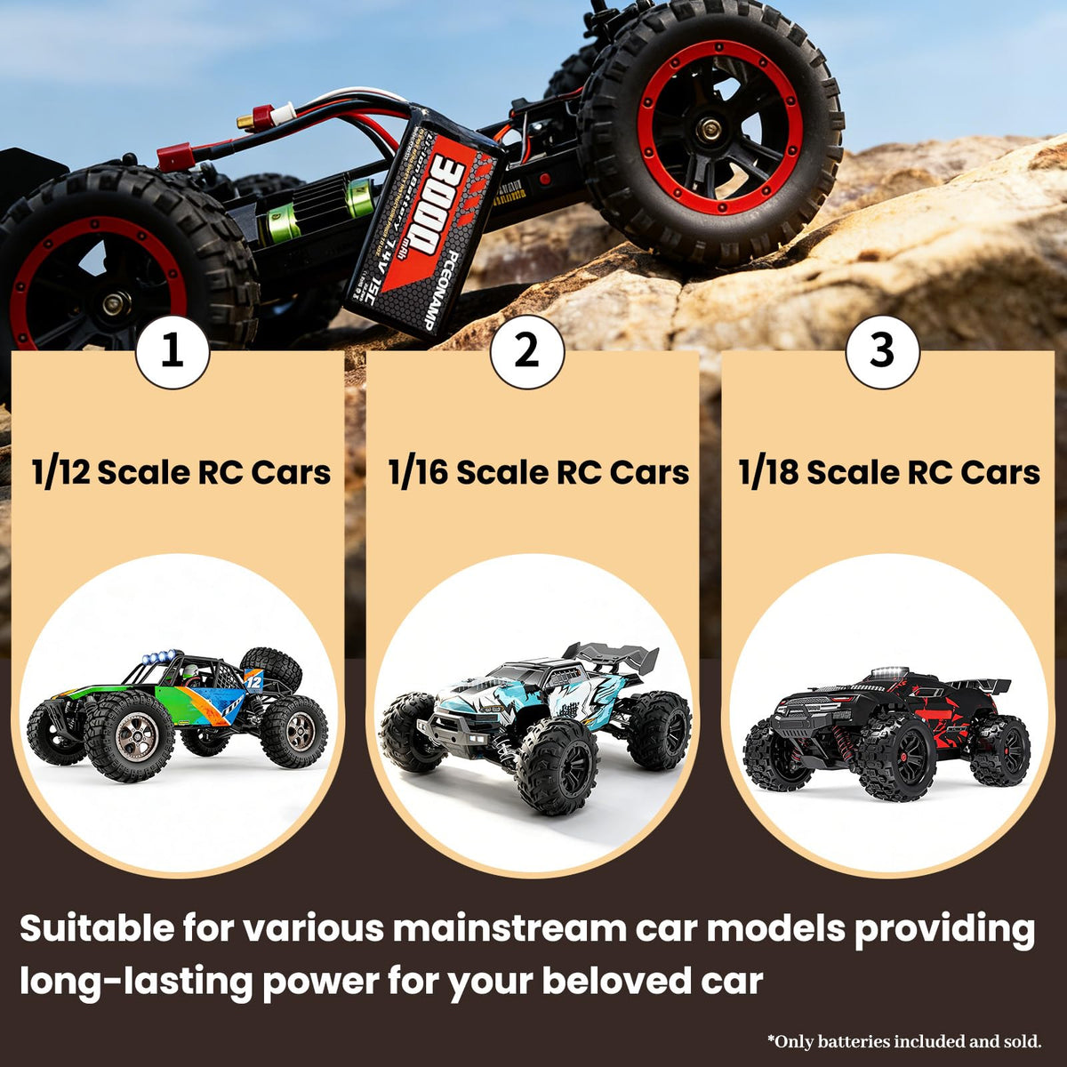 RC car in high speed with PCEONAMP power