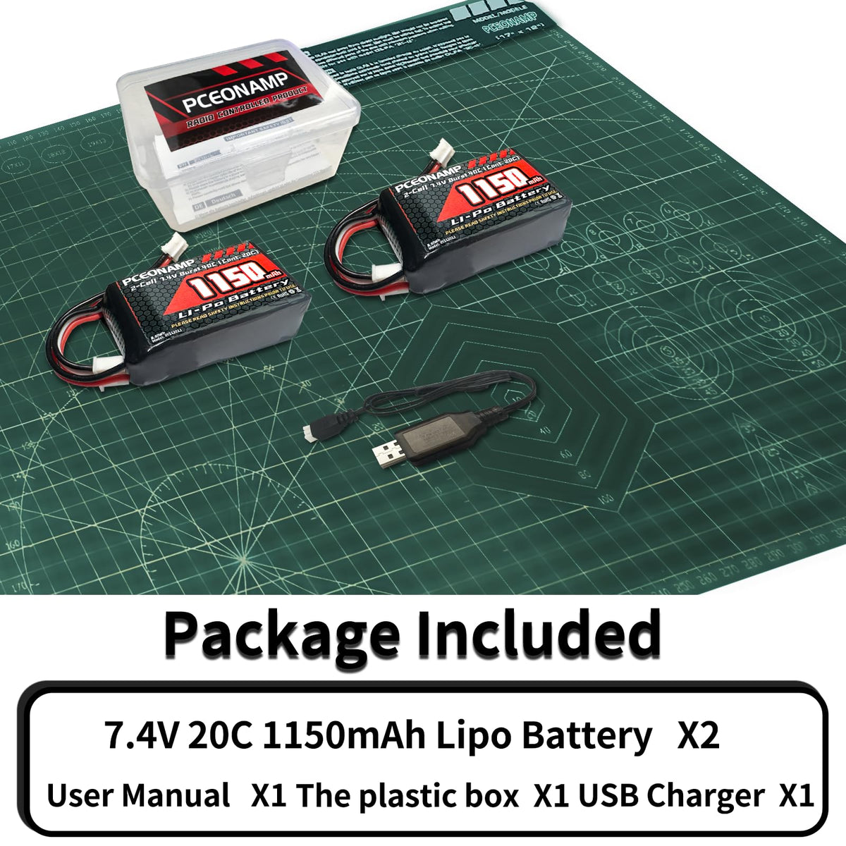 PCEONAMP battery installed in SCX24 crawler ready for longer sessions