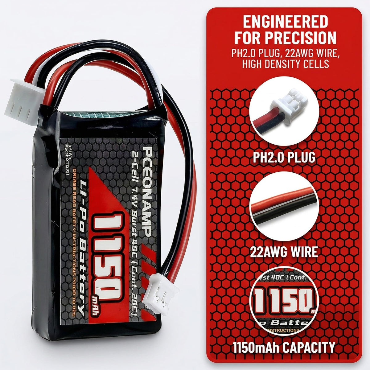 PCEONAMP slim profile supports tight trails and quick swaps