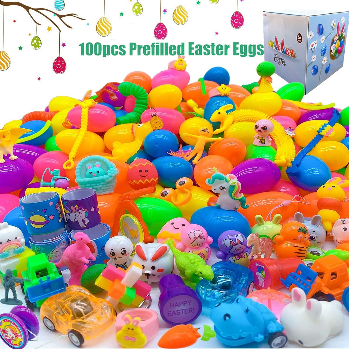 PDFVS Prefilled Easter eggs toys brightening celebrations ready-to-hunt