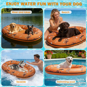 Pdpdoc packaging-friendly dog pool float highlighting durable construction