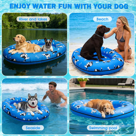 Pdpdoc dog pool float suitable for pool, lake, and river adventures