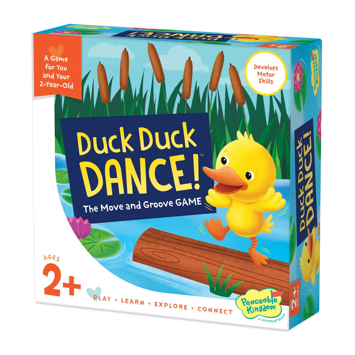 Peaceable Kingdom Duck Duck Dance dance moves invite rhythm and gross-motor practice.