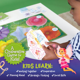 Peaceable Kingdom fairy garden cards guide shared decisions and strategy.