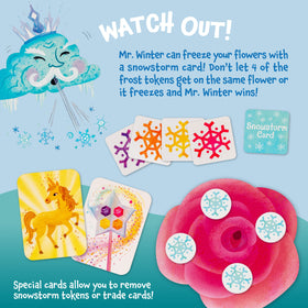 Peaceable Kingdom snowflake tokens mark progress and cooperative wins.