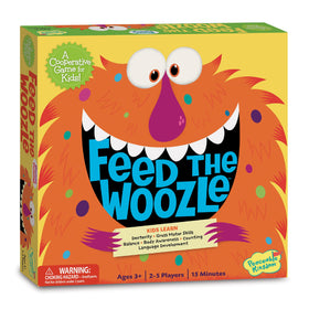 Peaceable Kingdom Feed the Woozle figure invites cooperative play and social skills.