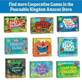 Peaceable Kingdom Gnomes at Night instruction cards aiding quick setup