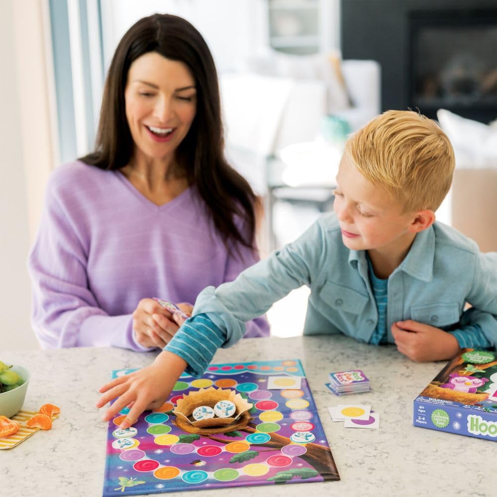 Peaceable Kingdom Hoot Owl Hoot artwork invites children to learn and play