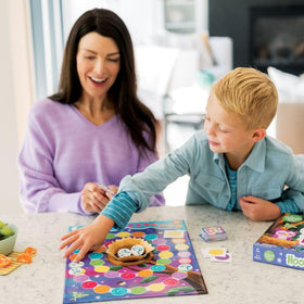 Peaceable Kingdom Hoot Owl Hoot artwork invites children to learn and play