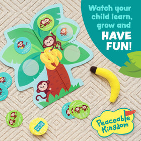 Peaceable Kingdom Monkey Around hugs and high fives encourage movement together.