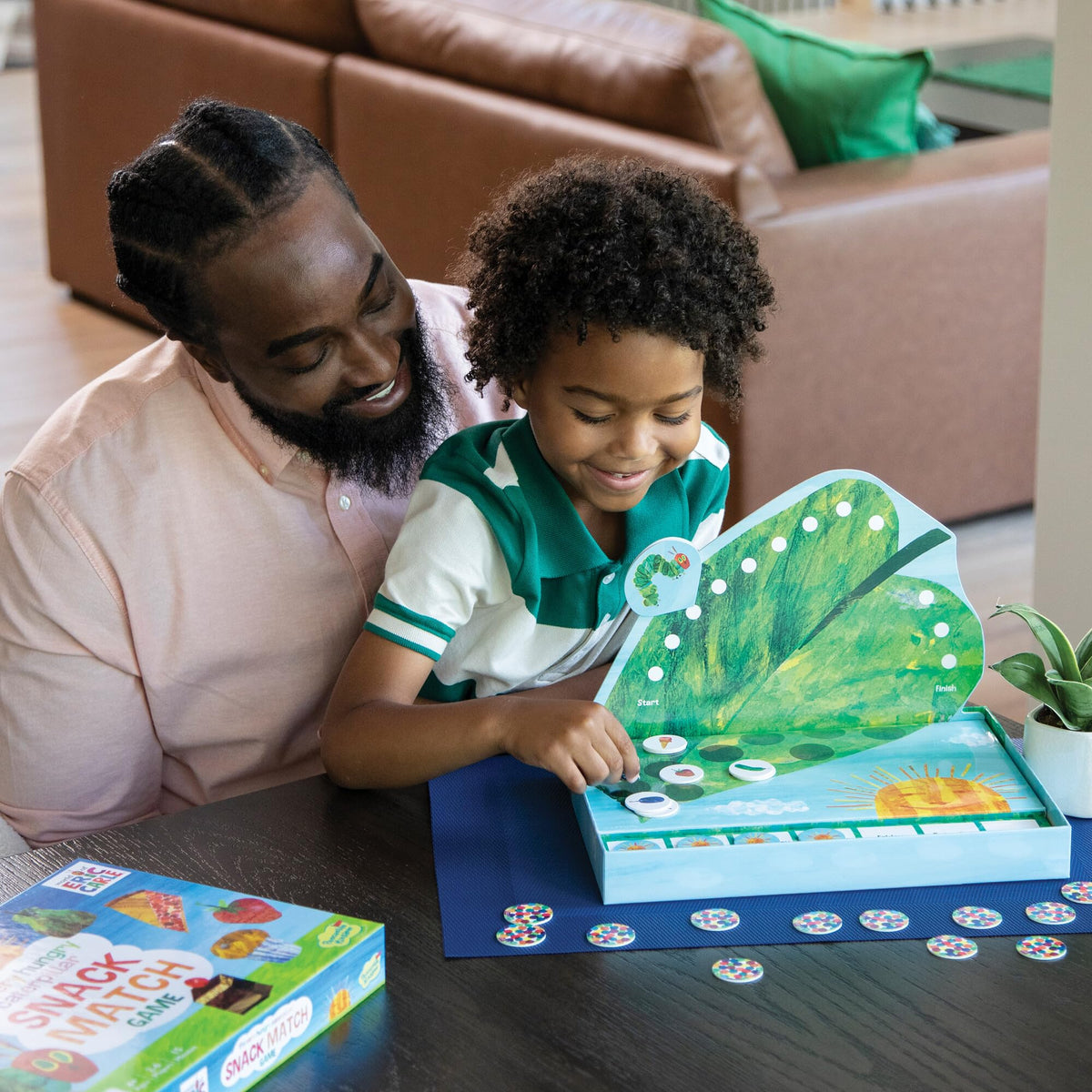 Peaceable Kingdom snack tokens set for quick matching fun.