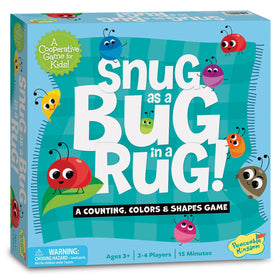 Peaceable Kingdom Snug as a Bug in a Rug box opening invites curious preschoolers to explore.