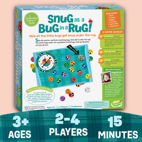 Peaceable Kingdom Snug as a Bug in a Rug cooperative play encourages teamwork.