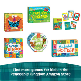 Peaceable Kingdom Snug as a Bug in a Rug in action demonstrates interactive play.