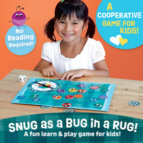 Peaceable Kingdom Snug as a Bug in a Rug kids playing highlights cooperative learning and interaction.