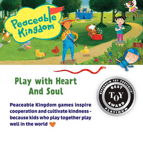 Peaceable Kingdom Space Escape escape pod area highlights victory path.