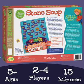 Peaceable Kingdom Stone Soup kettle mat scene ready for play