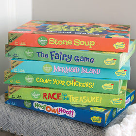 Peaceable Kingdom Stone Soup players collaborate to cook together