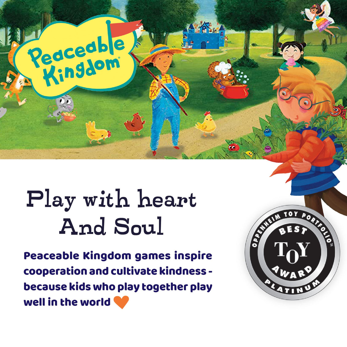 Peaceable Kingdom Stone Soup soup cards spread on table