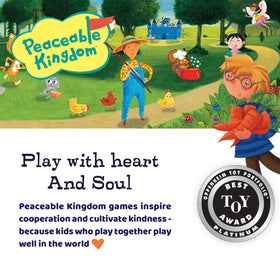 Peaceable Kingdom Stone Soup soup cards spread on table