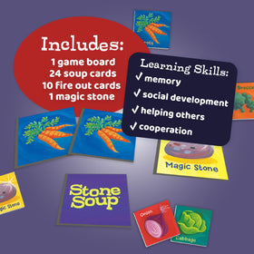 Peaceable Kingdom Stone Soup story and instruction card set for guidance