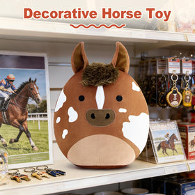 PEACH CAT Appaloosa plush vacuum-packed for compact shipping.
