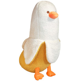 PEACH CAT banana duck plush toy with premium soft fabric for cozy hugs.