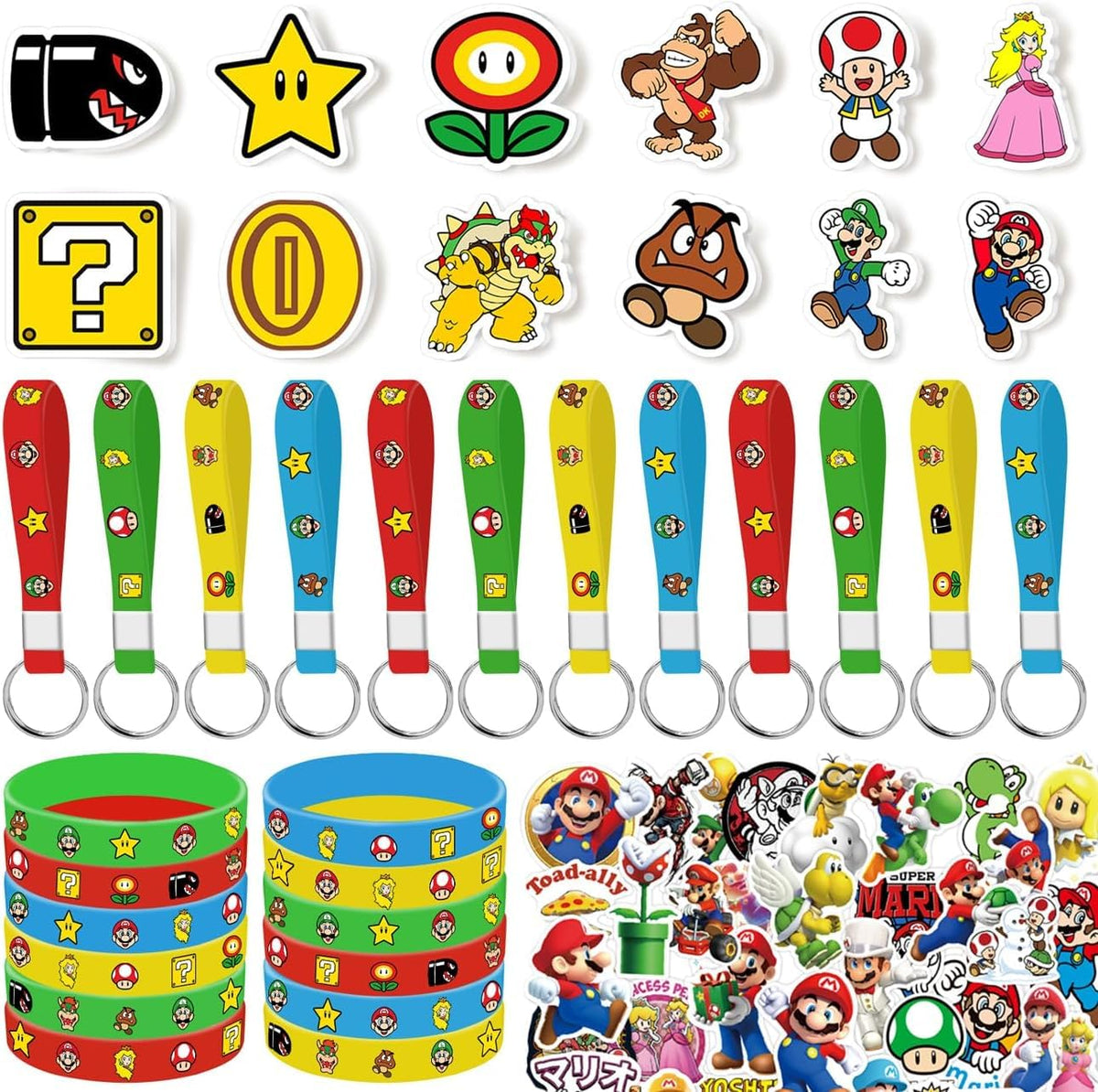 PEACHPUNK Mario banner enhances party visuals with bright colors
