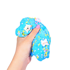 Peachybbies reusable container keeps slime fresh and organized.