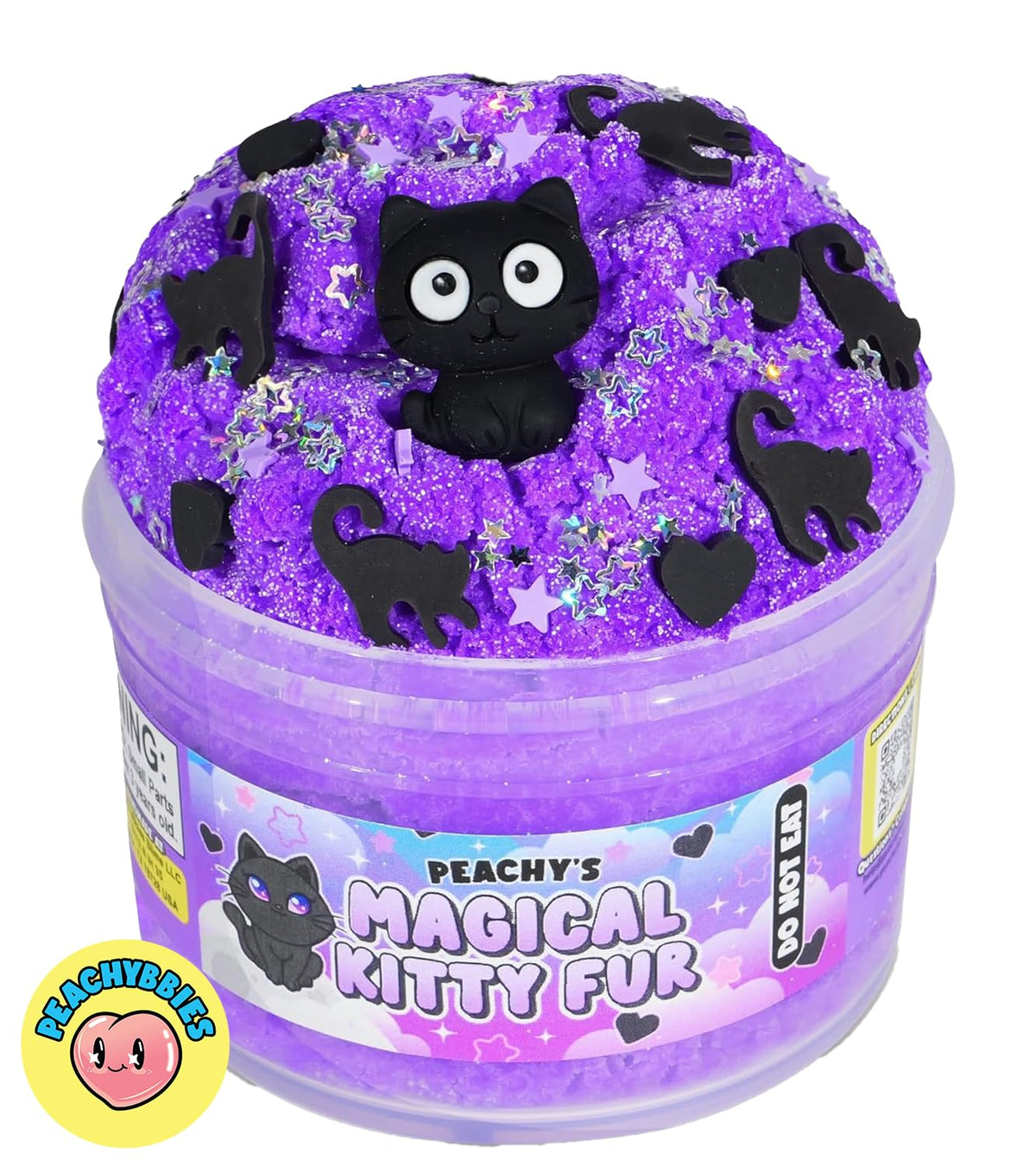PEACHY Mermaid's Ball slime jar shows blue iridescent tones for ocean-inspired play.