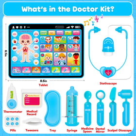 Peacurh Doctor Kit tray keeps tools organized for tidy, enjoyable pretend sessions