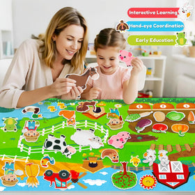 Peacurh Farm Animals Pieces bring animals to life for hands-on play