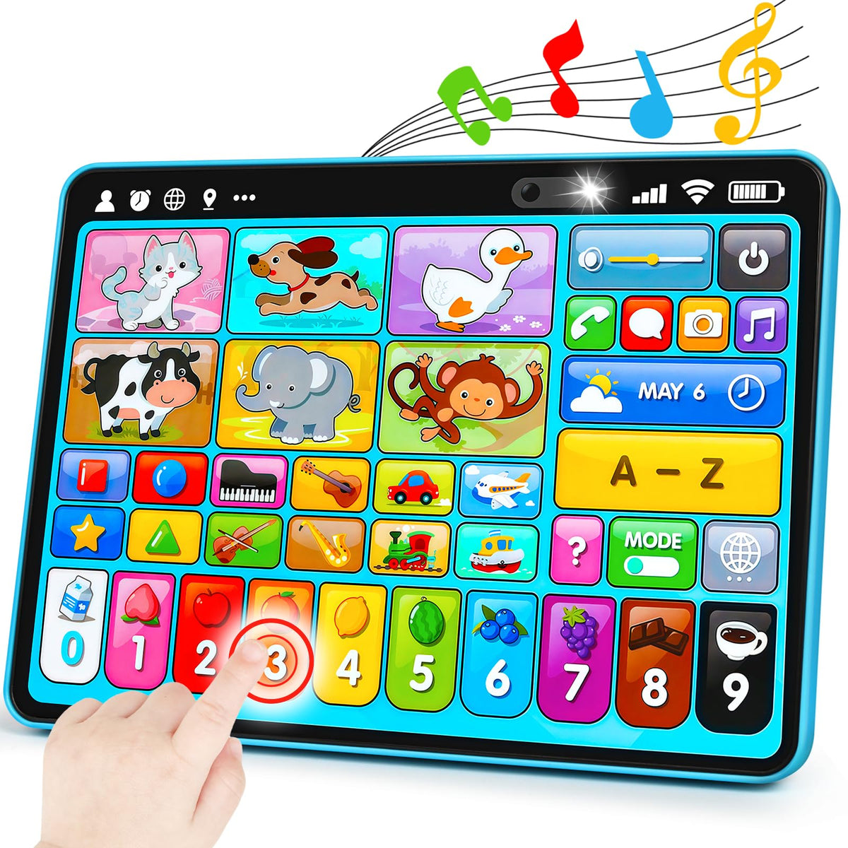Peacurh trilingual tablet pretend play icons encouraging imaginative exploration