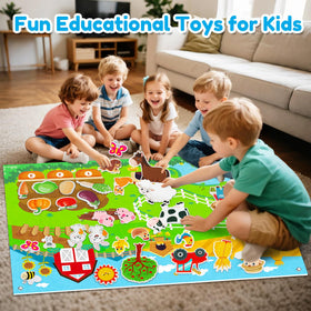Peacurh Velcro Dots allow quick sticking and rearranging during playtime
