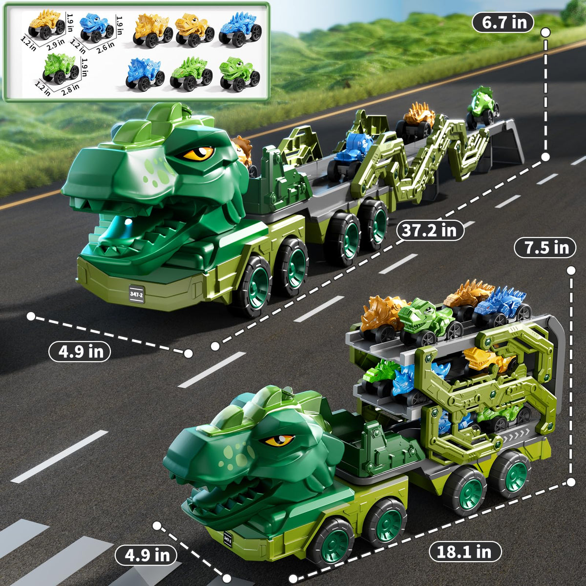 PEADUCK 2-player race track enables friendly competitive play