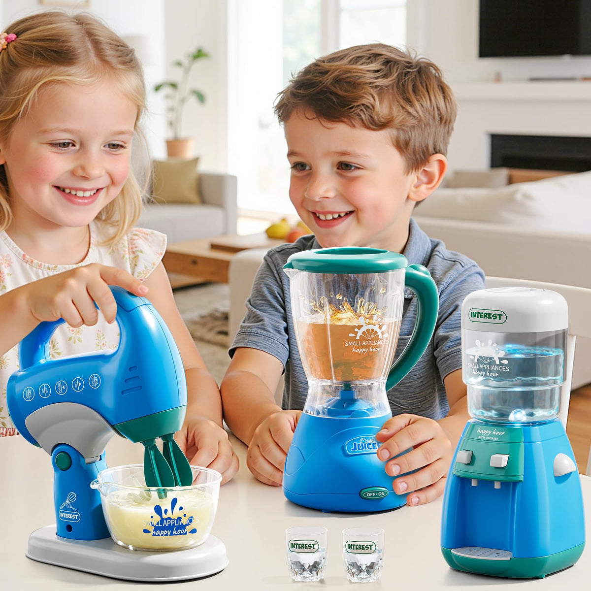 PEADUCK water dispenser pours water for interactive pretend hydration.