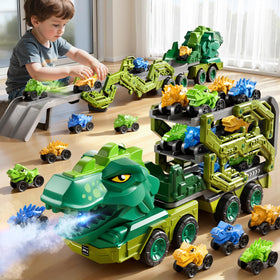 PEADUCK dinosaur transport truck toy offers imaginative play for kids ages 3 to 8