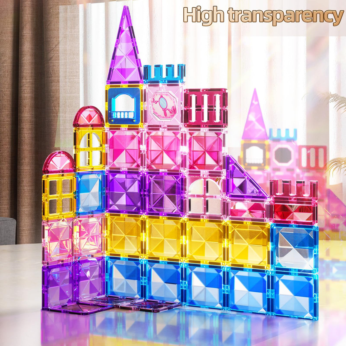 PEADUCK magnetic tiles building blocks for versatile 2D and 3D builds