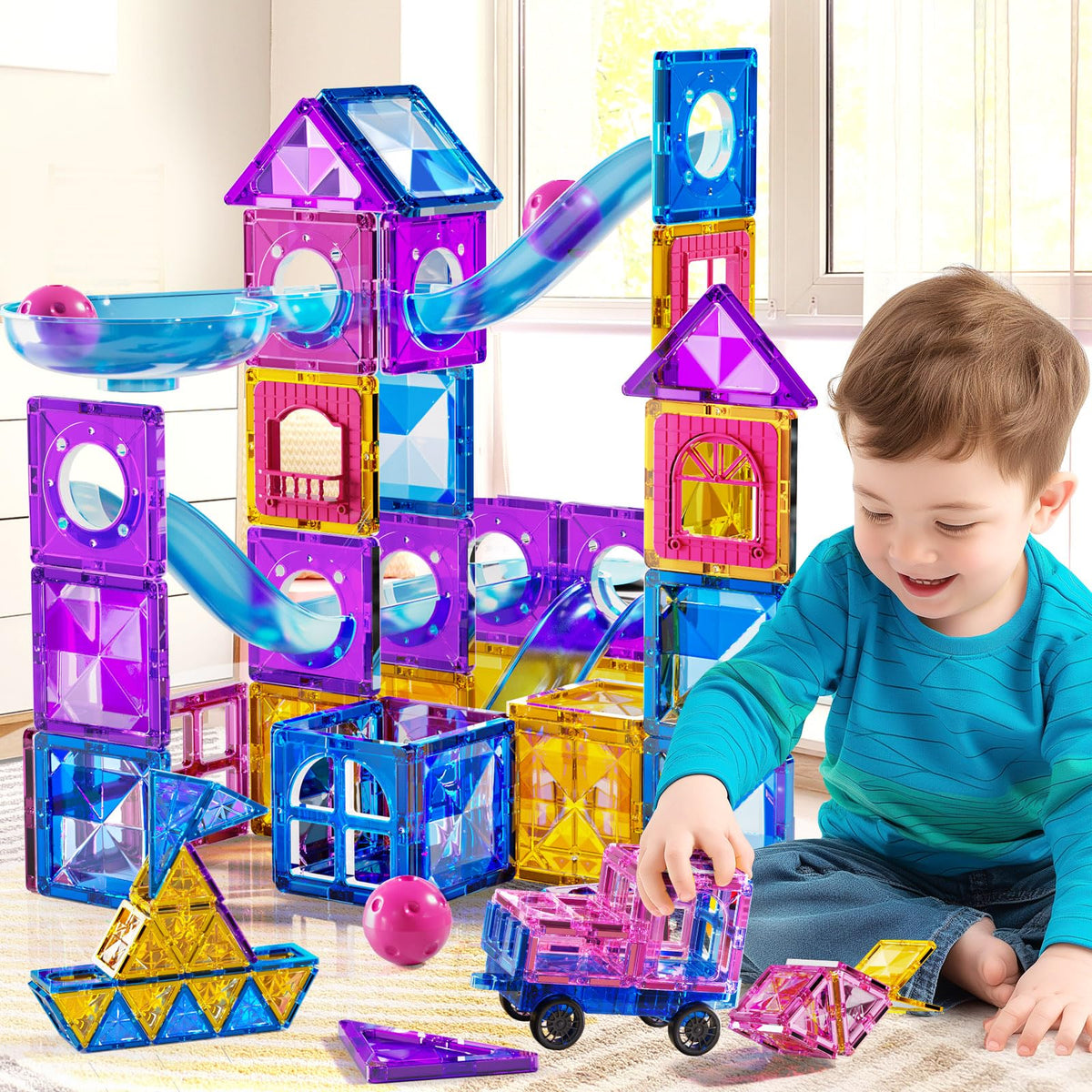 PEADUCK marbles for marble run exploration and hands-on learning